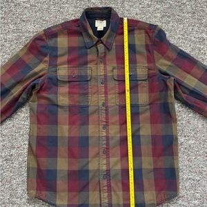 Men's Plaid Thick fully lined Red, Blue, Brown Checkered Utility Chore Jacket M